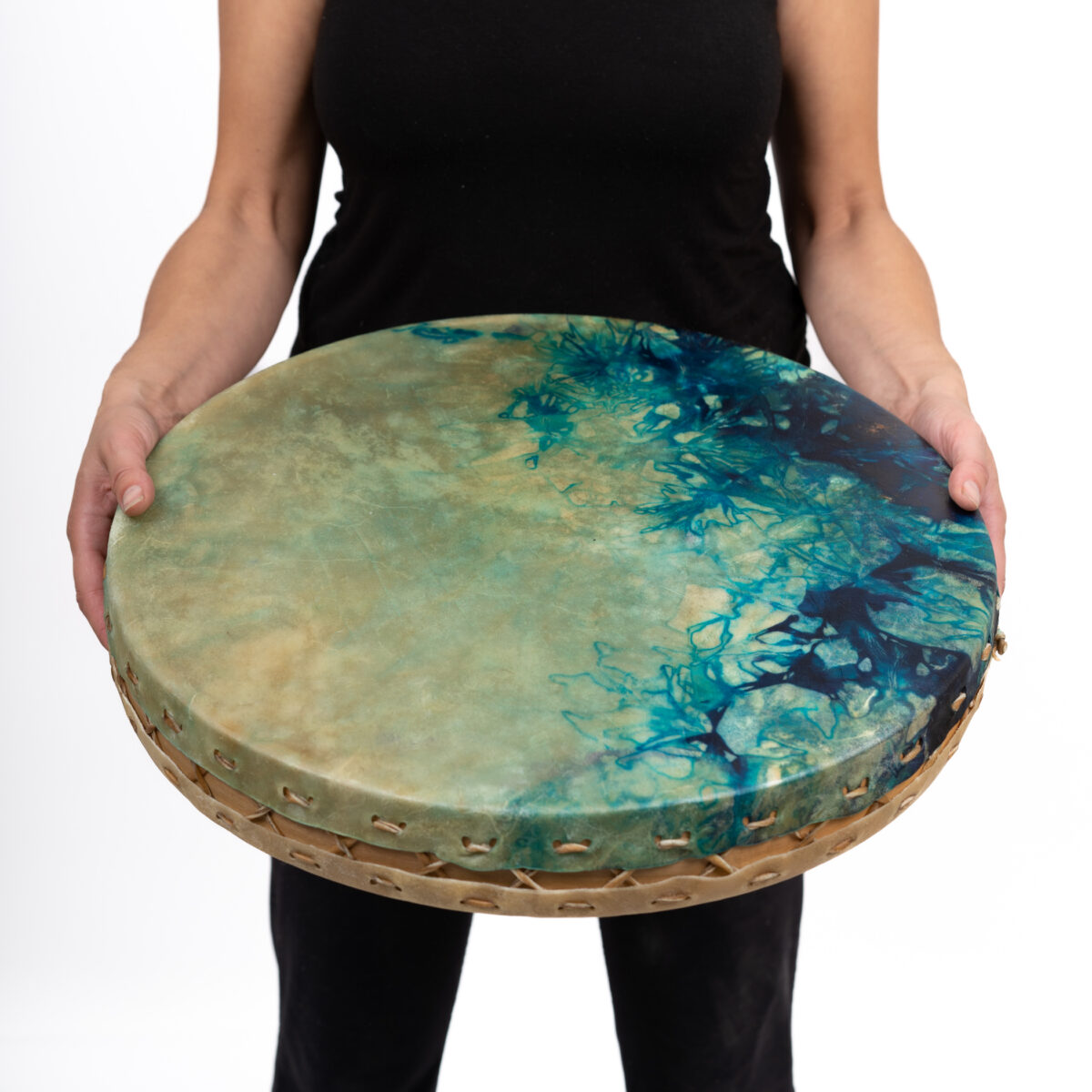 Tambour Océan - Demi Chamoiré Bleu