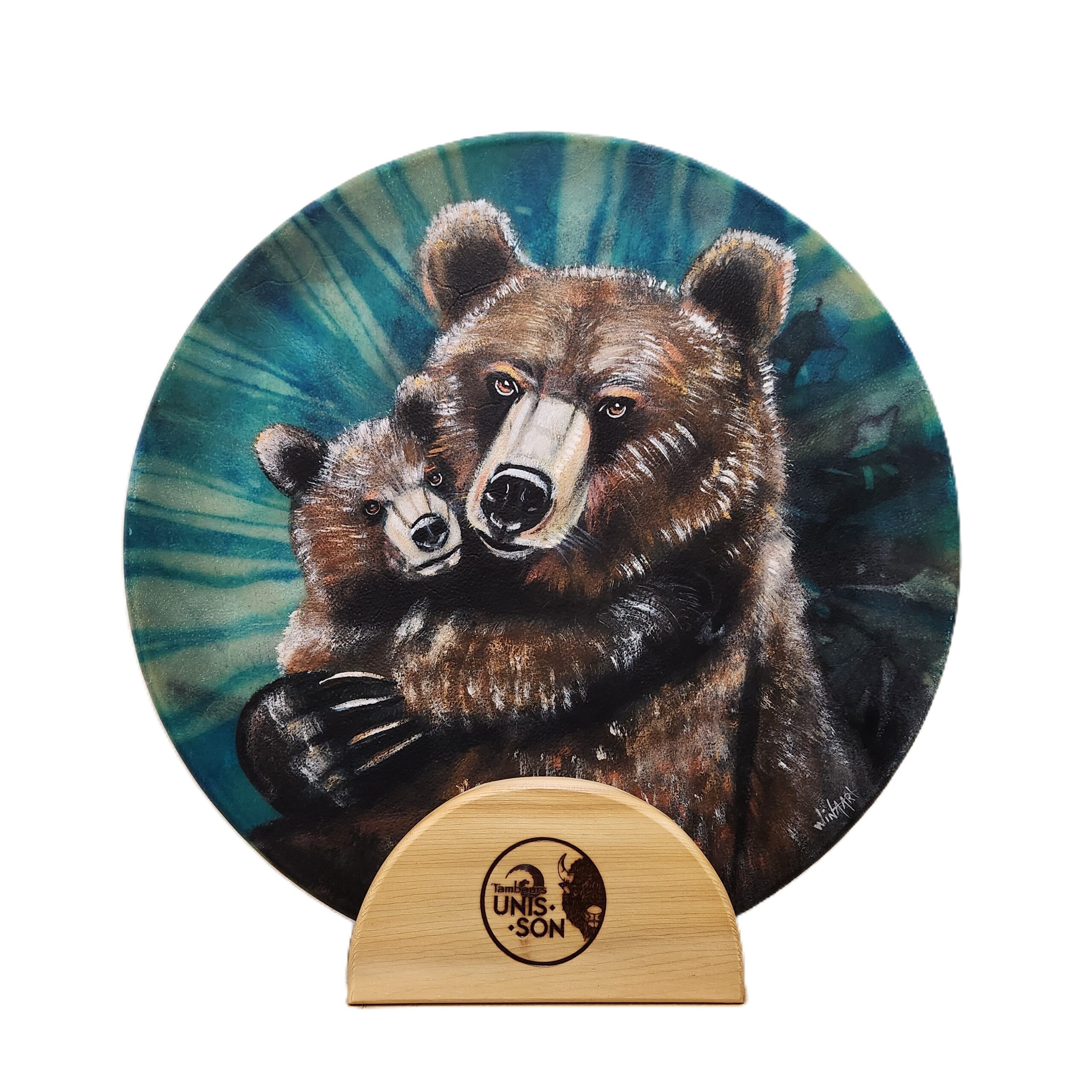 Tambour à main Unis-Son Peint, Bison