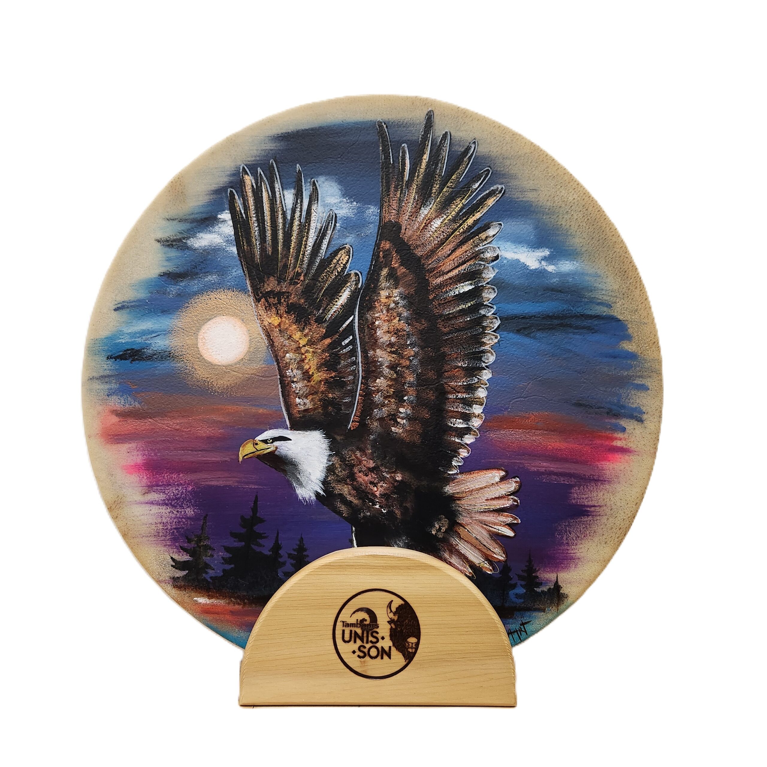 Tambour à main Unis-Son Peint, Bison