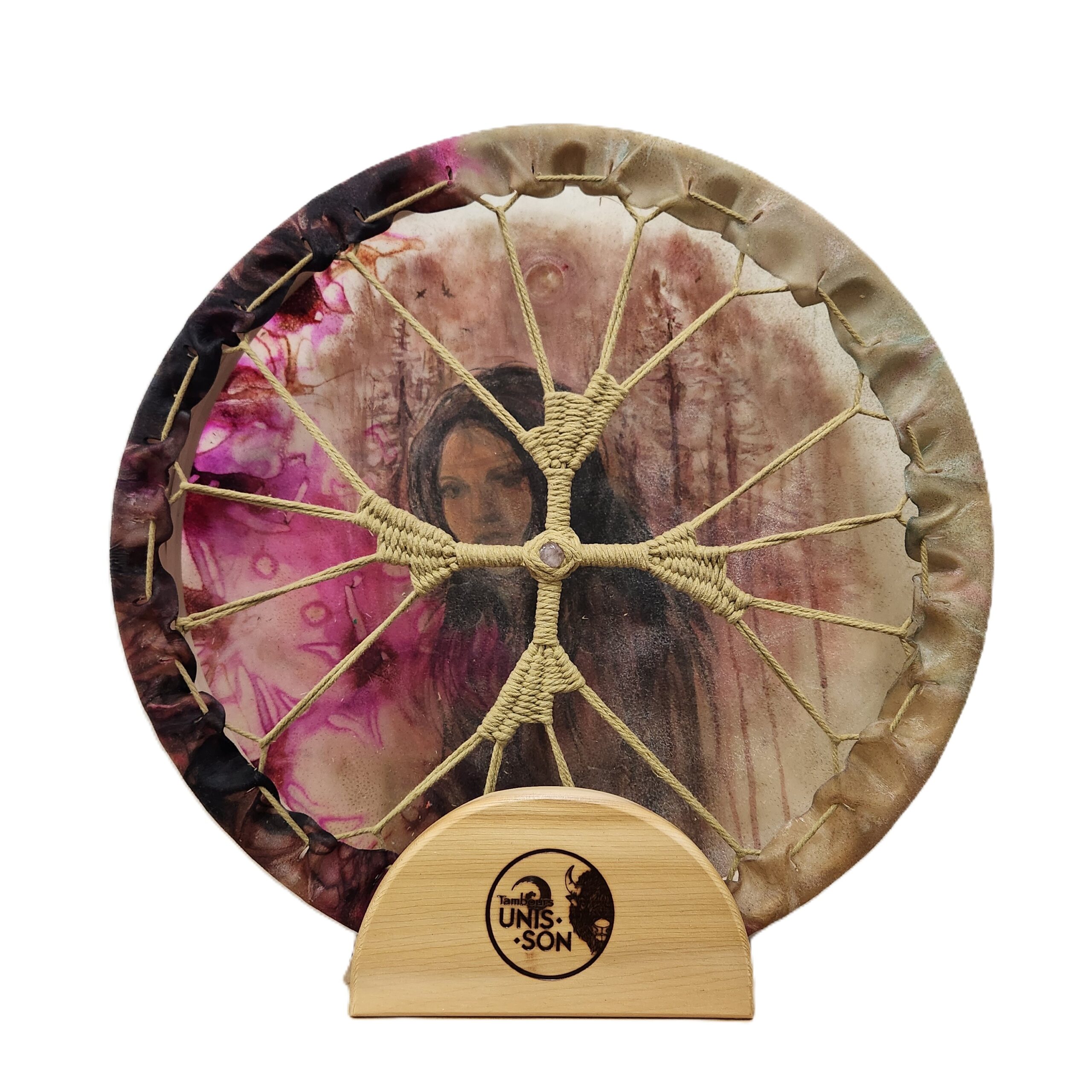 Tambour à main Unis-Son Peint, Bison