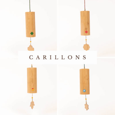 Carillon en bambou - Ensemble des 4 saisons